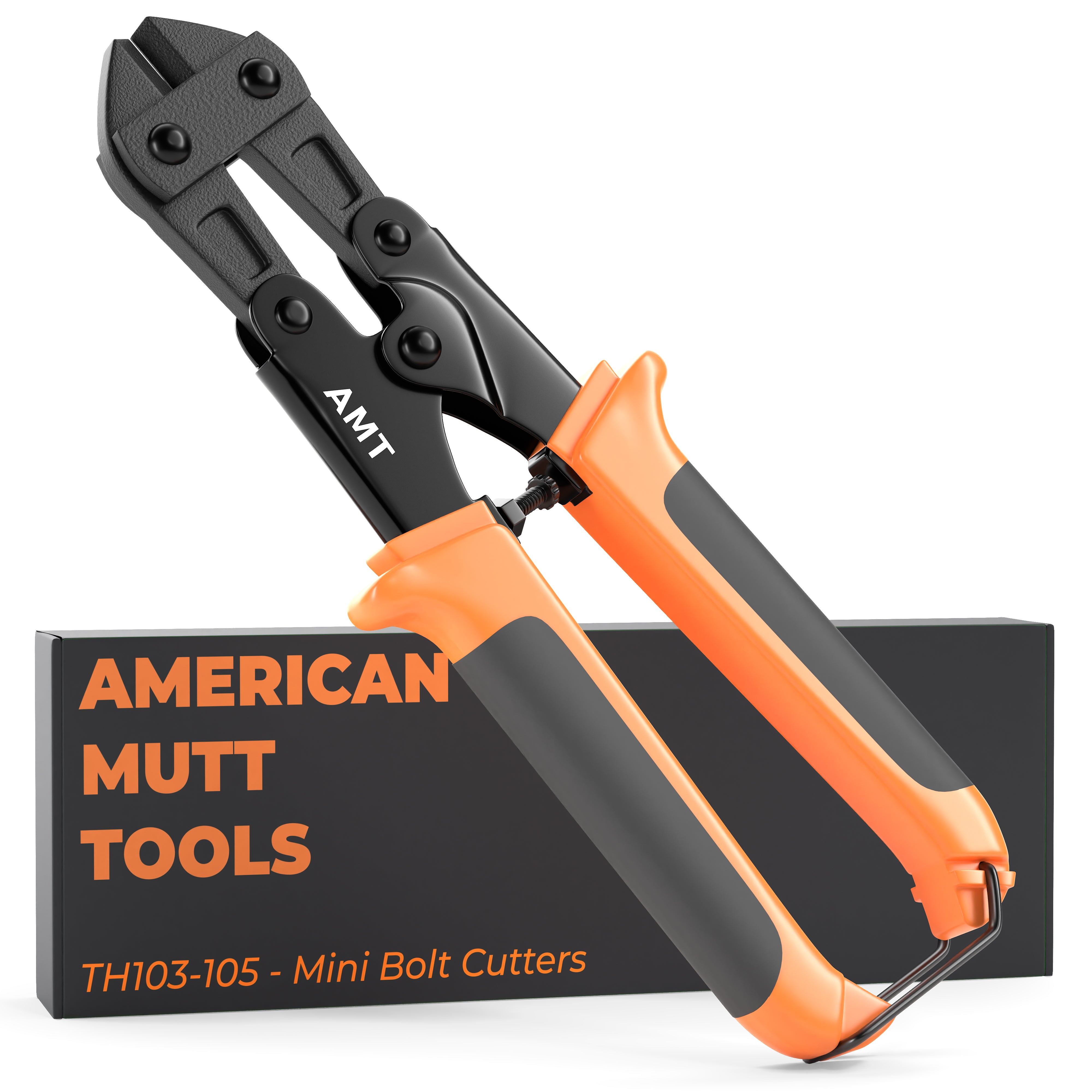 American Mutt Tools Mini Bolt Cutter 8 inch | High Strength Small Bolt Cutter | Heavy Duty Wire Cutters, Fence Wire Cutters Heavy Duty, Screw Cutter