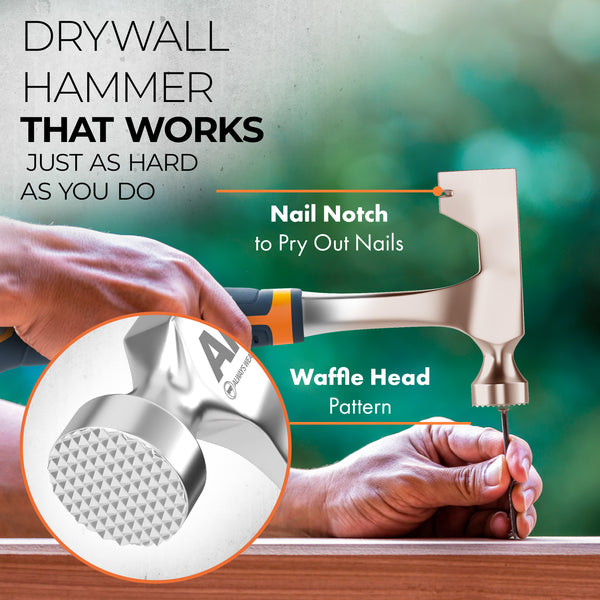 Drywall Hammer Hatchet – 14 Oz Hammer for Drywall – Lath Hammer