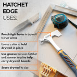 Drywall Hammer Hatchet – 14 Oz Hammer for Drywall – Lath Hammer