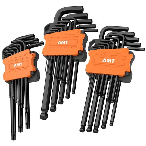 Allen Wrench Tool Set - Includes Metric and SAE Long Arm Ball End